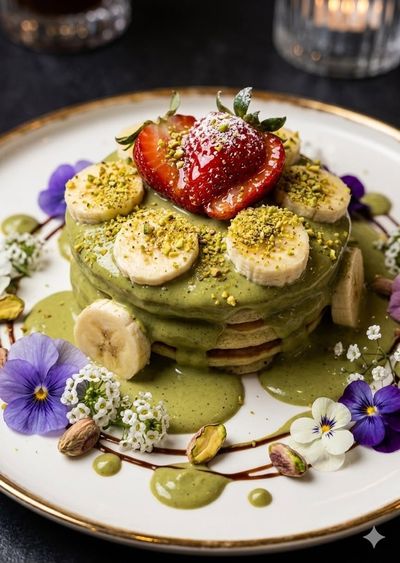 Pancakes Pistazie